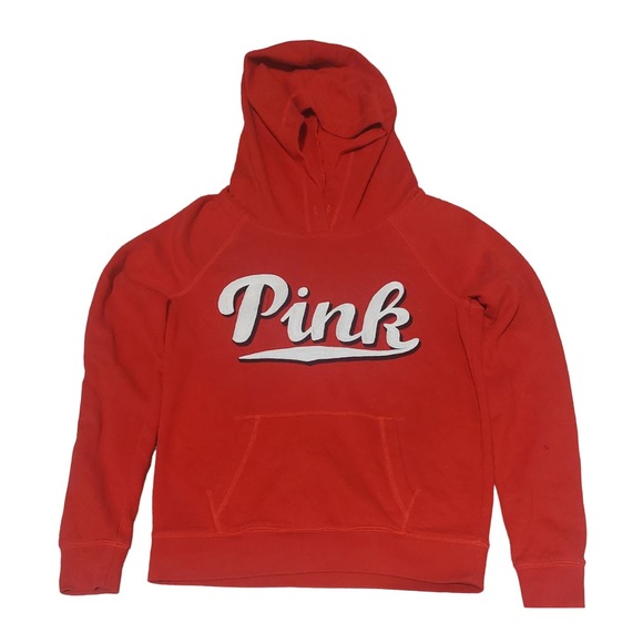 Pink Victoria's Secret Small Red Hoodie - Picture 1 of 5